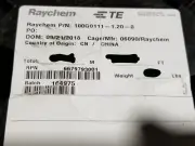 Raychem/TE 100G0111-1.20-0 #16awg Spec 100G TnC LSZH Hook-Up Wire Black /100ft
