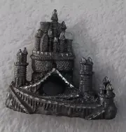 Vintage Pewter Mountain Cliff Top Castle Towers Figure Statue Spoontiques