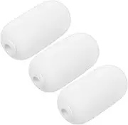 3pcs Rod Replacement Head Air Dry Clay Tools Sponge Heads Pottery Tool Sponge Paint Dry Modeling Clay Wax Applicator Water Absorbent Stick White Plastic