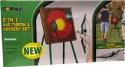Go Play! 2 In 1 Axe Throw And Archery Set