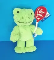 BUILD A BEAR GREEN MINI SMALL FRYS FROG & I Love You Wristie BNWT PLUSH