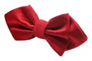 Mens Red Orange Diamond Shaped Checkered Bow Tie