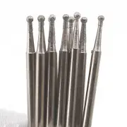 20Pcs Diamond Grinding Bits 1.5mm Spherical Head Round Ball Burrs Lapidary Tools