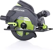 [Evolution Power Tools] F165CCSL Circular Saw Multi-Material Cutting, Cuts Wood, Metal, Plastic & More, Parallel Edge Guide Included, 45˚ Bevel Capacity, 1200W, 165mm TCT Blade Included (230V)