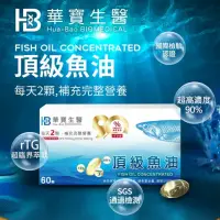 在飛比找momo購物網優惠-【華寶生醫】高濃度魚油頂級魚油(60顆/盒、rTG型高吸收率