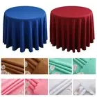 quality Solid Color Banquet Round Tablecloth Table Cloth Overlay Table Covers