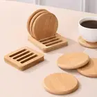 Dining Table Placemat Bamboo Coasters Set Eco-friendly for Home Office Heat