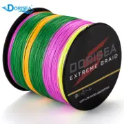 Dorisea Premium Braid Multicolour 100m-2000m Dyneema Pro Fishing Braided Line