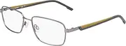 [Flexon] H 6077 075 Satin Gun/Khaki 54/17/145 Eyeglasses Satin Gun/Cach, Satin Gun/Cach
