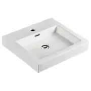 Como Above Counter Basin, Gloss White