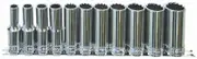 SP Tools SP20341 - Socket Set 1/2" Drive 11 Piece SAE Deep Sockets C/W Socket Rail