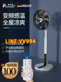 在飛比找樂天市場購物網優惠-德國電風扇充電空氣循環扇直流變頻智能落地家用靜音台立式大風力