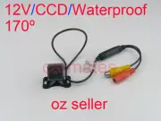 Adjustable Car REVERSE CAMERA for GPS DVD 12V 170º Color CCD waterproof Monitor
