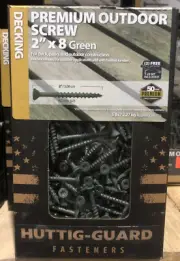 5 Lbs. Huttig-Guard 2” x #8 Pro Outdoor Decking Screw T-20 Star Drive Green