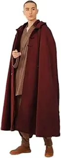 [ZanYing] Women Men Meditation Buddhist Hooded Cloak Thickened Cotton Coat