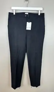 Reiss Paris High Waist Cigarette Pants Skinny Black Women's Size 8 New With Tags