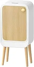 Aupekro Smart Trash Bin with Butterfly Lid, 20 Liter Automatic Garbage Can with Legs, Stainless Steel Motion Sensor Rubbish Bin Touchless Trash Can for Living Room, Office, Kitchen, Bedroom (White)