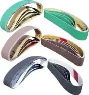 24 Pcs 3/4" x 12" Replacement Knife Sharpener Sanding Belt Kit for Work Sharp...