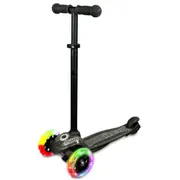 Crazy Skates Joey GLO Scooter - Black with Safety Pads