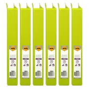 6x Marbig PP Clearview 2 D-Ring 25mm A4 Insert Binder File Paper Organiser Lime