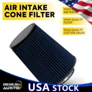 Blue 4inch Long Truck PerFormance High Flow Cold Air Intake Cone Dry Filter (for: Renault)