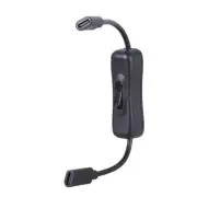 Female Type C to Type C Power Cable with Switches 3A Charging Cord Support Data