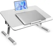 Laptop Desk for Bed Adjustable Laptop Stand Foldable Portable Laptop Table Computer Lap Tray for Adults Kids Sofa Couch Chair Working Eating