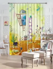 3D Housing Lawn 78 Blockout Photo Curtain Print Curtains Drapes Fabric Window AU