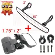 2" Breakaway Side & Rear View Mirror Set for UTV Polaris Can-Am Commander 800 US