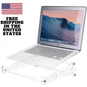 Acrylic Laptop Stand for Desk Clear Laptop Riser Computer Stand 9-16"