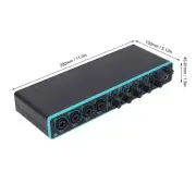 Sound Interface External Sound Card 4 In 4 Out 192kHz High Fidelity XLR TSR HR6