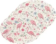 Pink Flamingo Flowers Absorbent Clean sponges Magic Eraser Multipurpose Decorative Cleaning sponges for Household use New Home Essentials (3 Count)