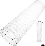 TOVINANNA Lamp Shade, Foldable White Paper Floor Lampshade Replacement, Modern Rice Paper Lamp Shape Light Bulb Cage Guard for Bedroom Living Room Home Hotel 37in