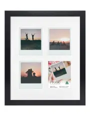 [Profile Australia] Australian Made Timber Collage Photo Frame 10x12"/Polaroid (4 Photos) in Black