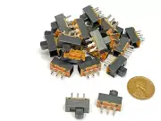 25 pieces Slide Switch SS22F24 2P2T 6 pins 2 Position on/off G5