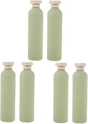 COSMEVIVI 6 pcs Travel Lotion Bottles with Flips Caps Refillable Containers for Shampoo Creams and Toiletries Leakproof Design for Hassle Travel