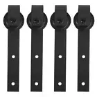 16FT 488CM DOUBLE DOOR SPLICING CONVENTIONAL CARBON STEEL BARN DOOR HANGING RAIL
