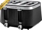 Russell Hobbs Bronte 4 Slice Toaster Black High Lift Frozen Reheat