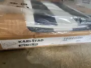 IKEA KARLSTAD Sofabed Sleeper Sofa Couch Cover Slipcover - Rannebo Black / White