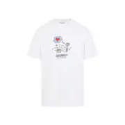 [Carhartt Wip] Carhartt Wip-White Work Life Romance Cotton T-Shirt-Uomo XL STAND