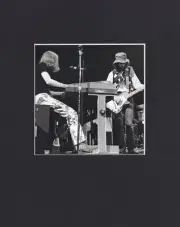 8X10" Matted Print Art Picture Led Zeppelin: Stage Pic