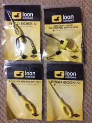 LOON ERGO Brush, Bobbin, Bodkin, Scissors, Whip Finisher, Spinner - Fly Tying