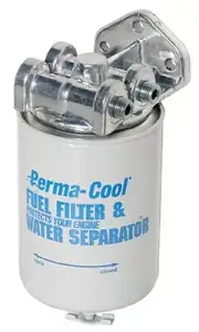 HP Fuel Filter & Head 1/4in NPT | PERMA-COOL 2 Micron Aluminum Canister