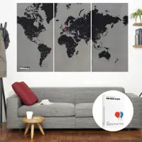 在飛比找momo購物網優惠-【palomar】環遊世界發燒組(拼世界地圖 XL版 黑色+