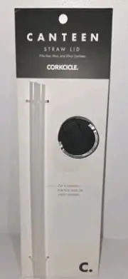 Corkcicle. Canteen Cap with 2 Straws