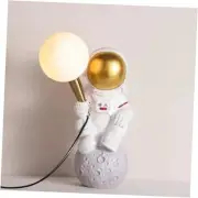 Astronaut Table Lamp, Resin Night Light, Space Themed Table Light, Cute Sitting