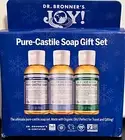 Dr. Bronner’s Pure-Castile Gift Set 3- 2 oz Liquid Travel Size Soaps Free Ship