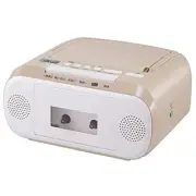 TOSHIBA TY-CDM1-C (Beige) CD Radio Cassette Recorder Wide FM Compatible