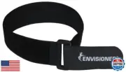 Reusable Cinch Straps 2" x 100" - 2 Pack - Hook and Loop Straps (Black)