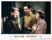 Boom Town Lobby Card Spencer Tracy Clark Gable Claudette Colbe- 1940 Movie Photo
